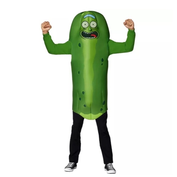 Spirit Halloween Rick and Morty pickle Rick costume adult on size used - Picture 1 of 5